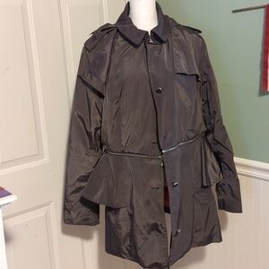 Betsey Johnson Gray Raincoat Removable Bottom XL